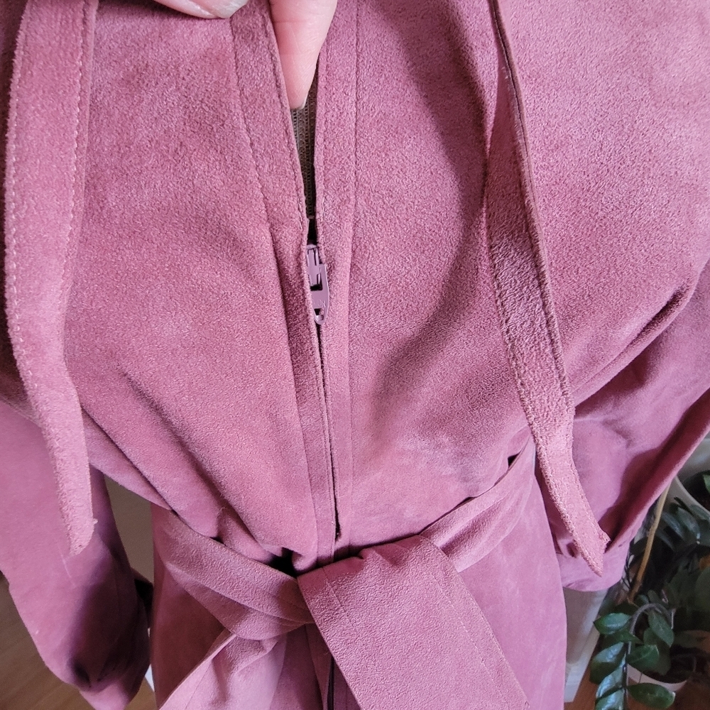 Vintage Russella Haven Suede Dress – Union Made – Mollie Parnis - Picture 3 of 12